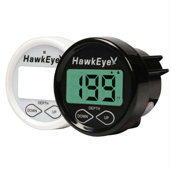 HawkEye In Dash Depth Finder w-Transom-In-Hull Mount Transducer