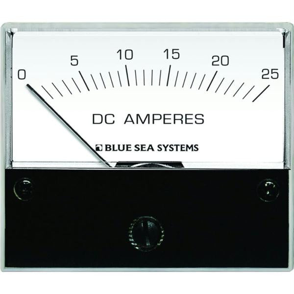 Blue Sea 8005 DC Analog Ammeter - 2-3-4" Face, 0-25 Amperes DC