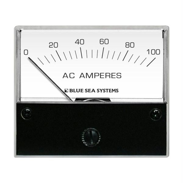 Blue Sea 8258 AC Analog Ammeter - 2-3-4" Face, 0-100 Amperes AC
