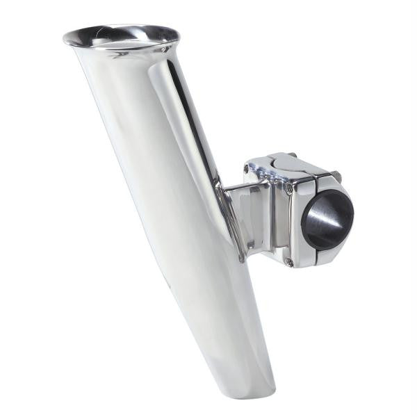 C.E. Smith Mid Mount 2-Way Clamp Rod Holder - Silver - 1-1-4"