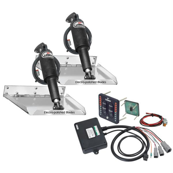 Lenco 18" x 14" Standard Performance Trim Tab Kit w-LED Indicator Switch Kit 12V