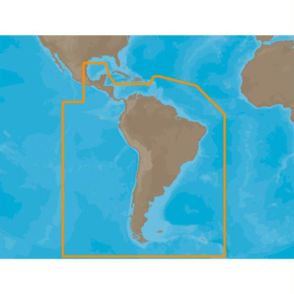 C-MAP MAP SA-M504 - S. America Gulf & Caribbean - SD™ Card
