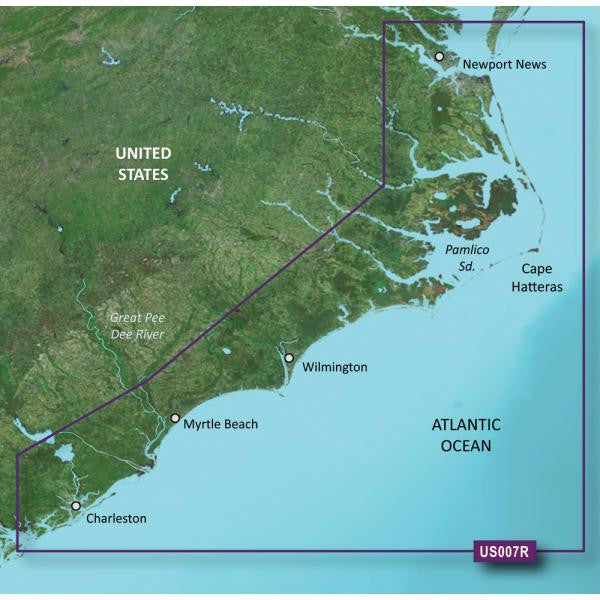 Garmin BlueChart® g2 Vision® HD - VUS007R - Norfolk - Charleston - microSD™-SD™