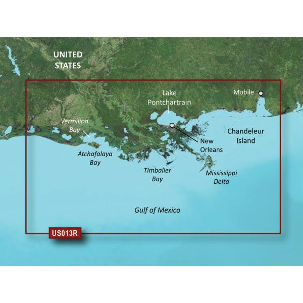 Garmin BlueChart® g2 Vision® HD - VUS013R - Mobile - Lake Charles - microSD™-SD™