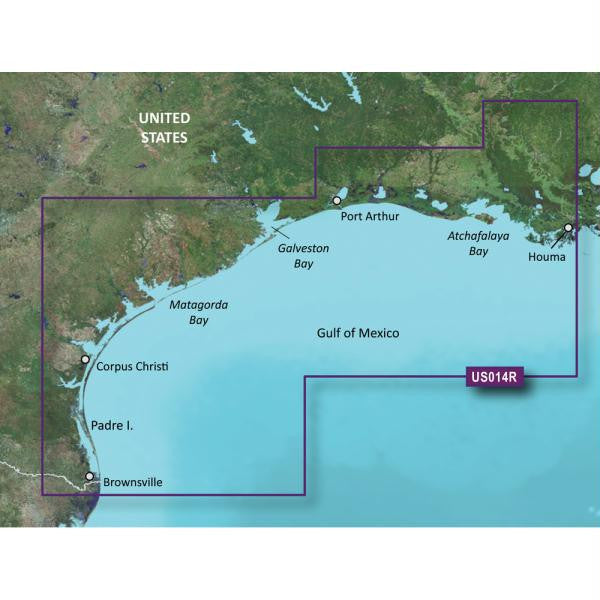 Garmin BlueChart® g2 Vision® HD - VUS014R - Morgan City to Brownsville - microSD™-SD™