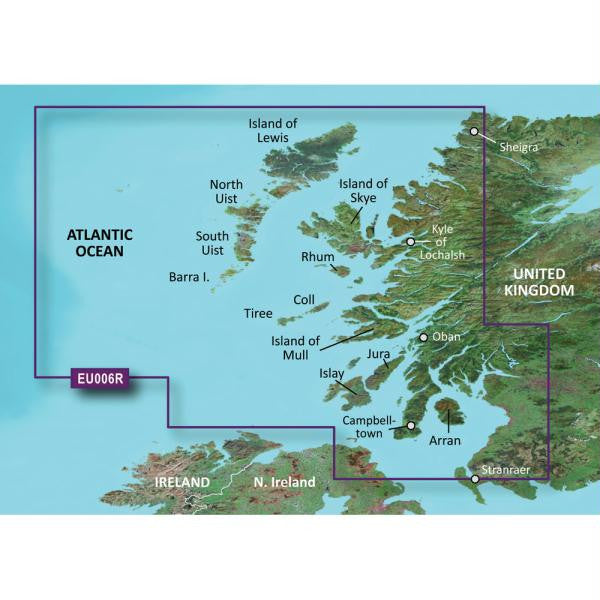 Garmin BlueChart® g2 Vision® HD - VEU006R - Scotland, West Coast - microSD™-SD™