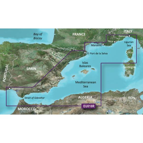 Garmin BlueChart® g2 Vision® HD - VEU010R - Spain, Mediterranean Coast - microSD™-SD™