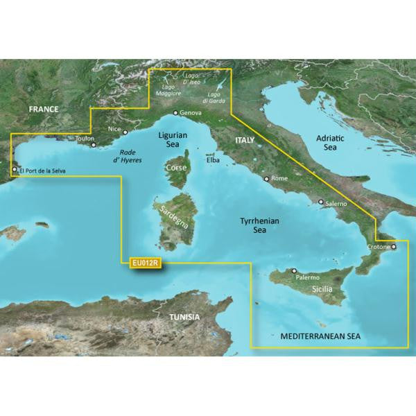 Garmin BlueChart® g2 Vision® HD - VEU012R - Italy, West Coast - microSD™-SD™