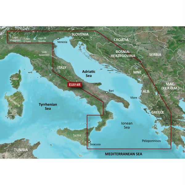 Garmin BlueChart® g2 Vision® HD - VEU014R - Italy, Adriatic Sea - microSD™-SD™