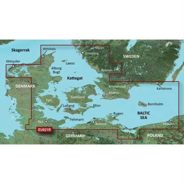 Garmin BlueChart® g2 Vision® HD - VEU021R - Denmark East & Sweden Southeast - microSD™-SD™
