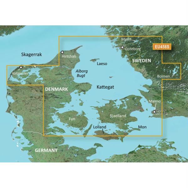 Garmin BlueChart® g2 Vision® HD - VEU458S - Göteborg to Fyn - microSD™-SD™
