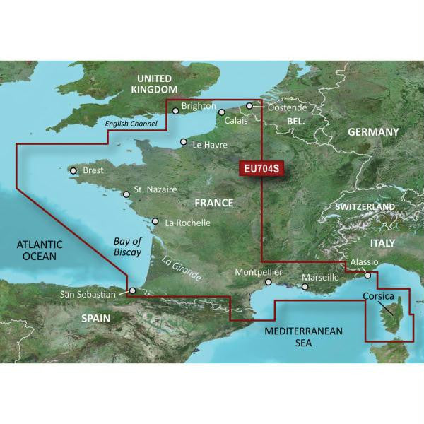 Garmin BlueChart® g2 Vision® HD - VEU704L - France - microSD™-SD™
