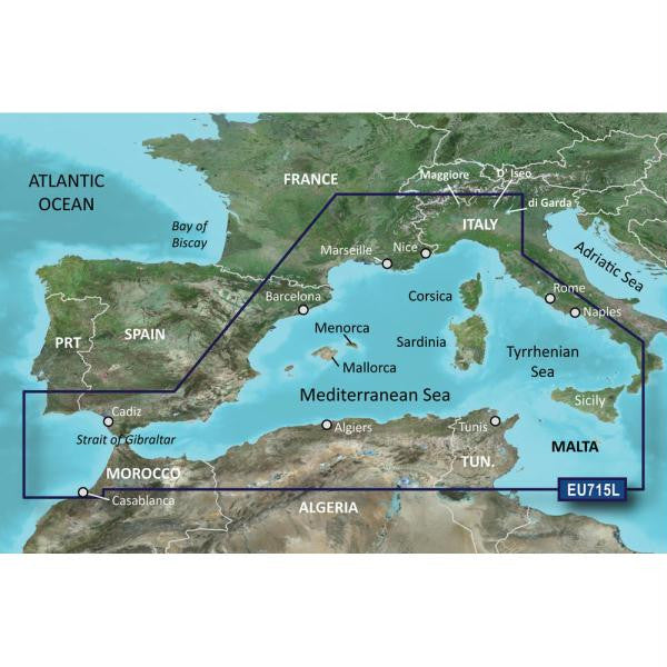 Garmin BlueChart® g2 Vision® HD - VEU715L - West Mediterranean - microSD™-SD™