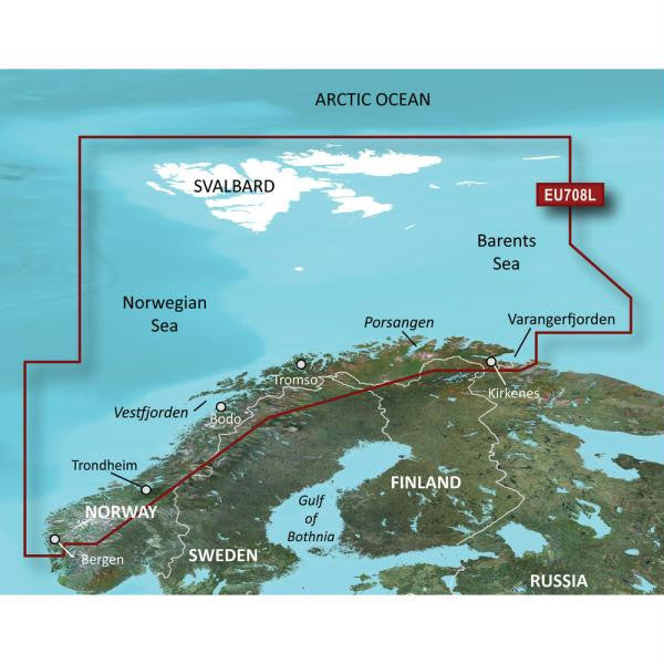 Garmin BlueChart® g2 Vision® HD - VEU708L - North Norway - microSD™-SD™