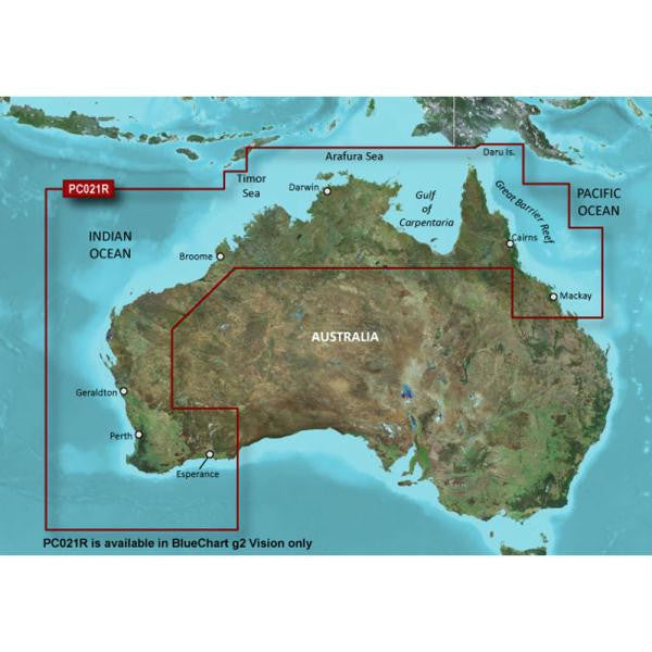 Garmin BlueChart® g2 Vision® HD - VPC021R - Mackay NW to Esperance - microSD™-SD™