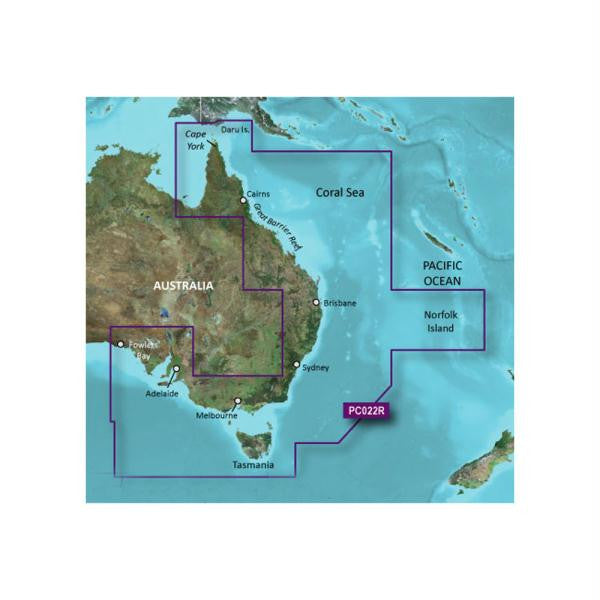 Garmin BlueChart® g2 Vision® HD - VPC022R - East Coast Australia - microSD™-SD™
