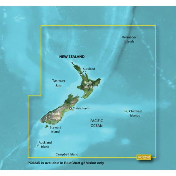 Garmin BlueChart® g2 Vision® HD - VPC023R - New Zealand - microSD™-SD™