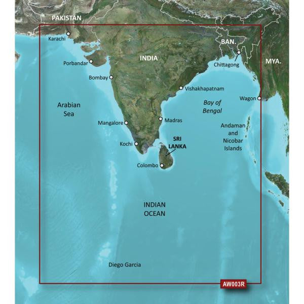 Garmin BlueChart® g2 Vision® HD - VAW003R - Indian Subcontinent - microSD™-SD™