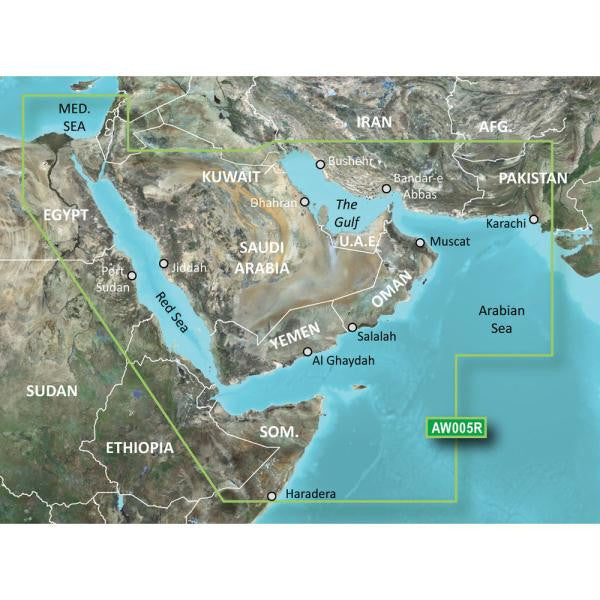 Garmin BlueChart® g2 Vision® HD - VAW005R - The Gulf & Red Sea - microSD™-SD™