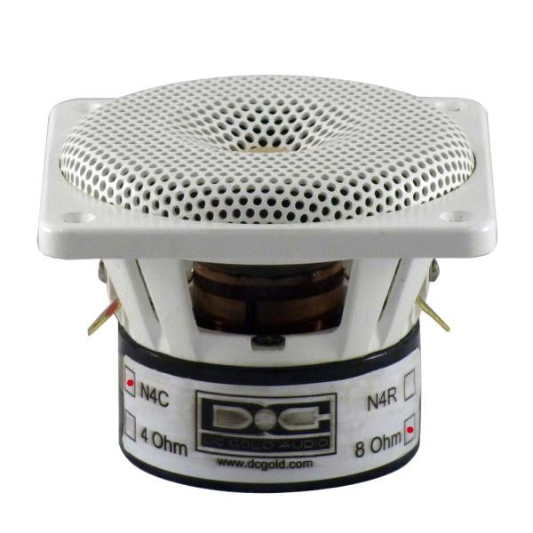 DC GOLD AUDIO N4C 4" Classic Series Speakers - 8 OHM - (Pair) White