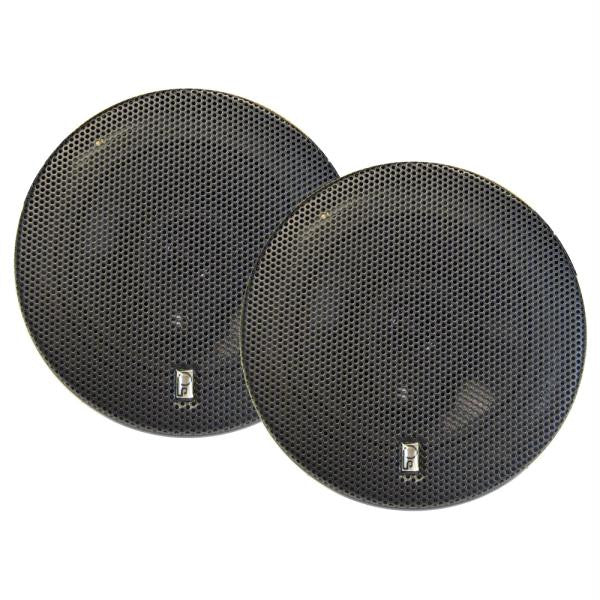 PolyPlanar 6" Titanium Series 3-Way Marine Speakers - (Pair) Black