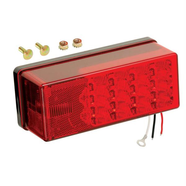 Wesbar 3" x 8" Waterproof LED 8-Function, Left-Roadside Tail Light