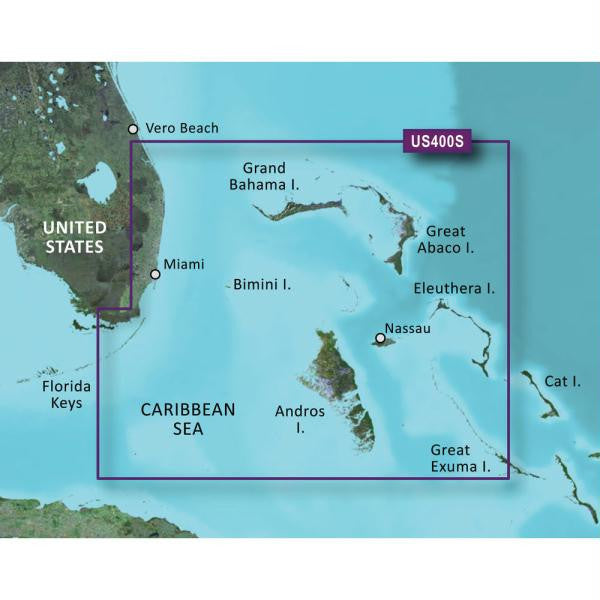 Garmin BlueChart® g2 HD - HXUS400S - Walkers Cay to Exuma Sound - microSD™-SD™