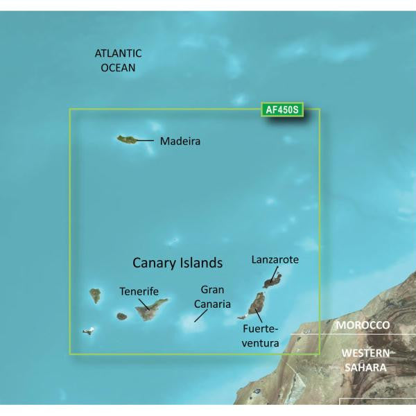 Garmin BlueChart® g2 HD - HXAF450S - Madeira & Canary Islands - microSD™-SD™