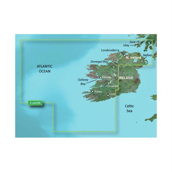 Garmin BlueChart® g2 HD - HEU005R - Ireland, West Coast - microSD™-SD™