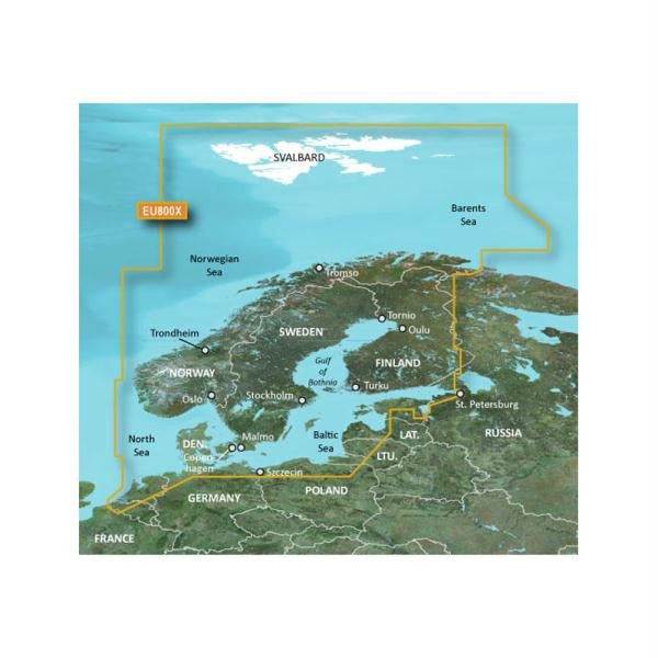 Garmin BlueChart® g2 HD - HEU800X - Northern Europe - microSD™-SD™