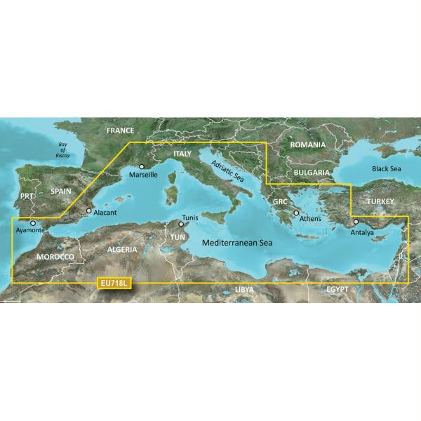 Garmin BlueChart® g2 HD - HEU718L - Mediterranean Sea - microSD™-SD™