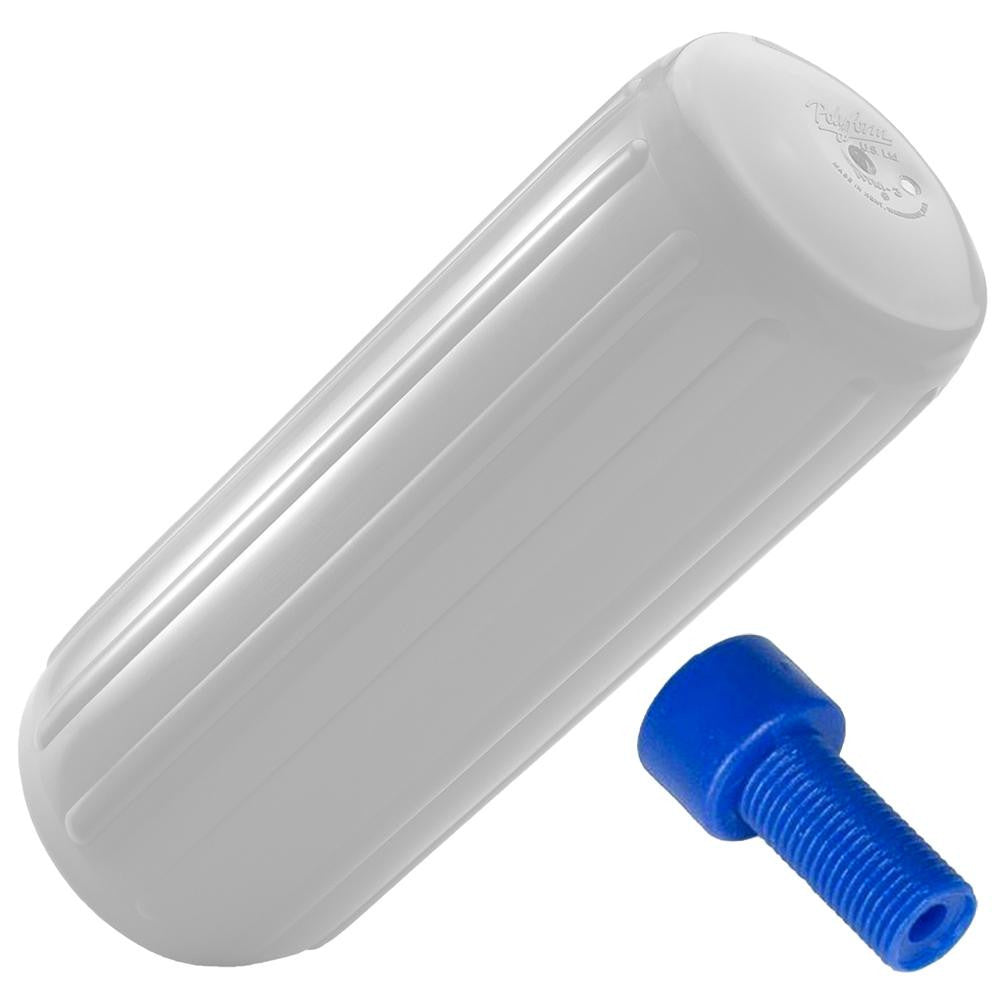 Polyform HTM-1 Hole Through Middle Fender 6.3" x 15.5" - White w-Air Adapter