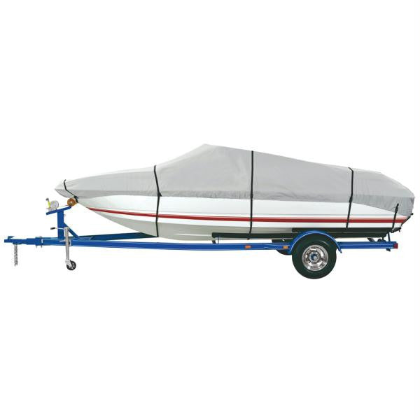Dallas Manufacturing Co. Heavy Duty Polyester Boat Cover A - 14-16' V-Hull Fishing Boats - Beam Width to 68"