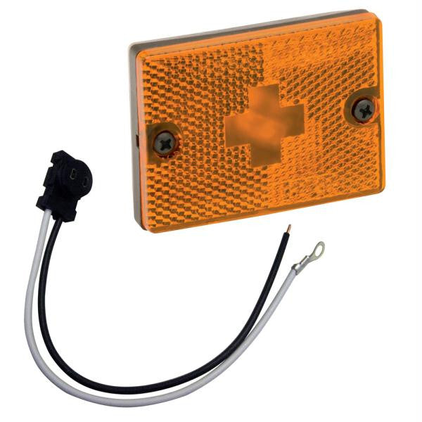 Wesbar Amber Sidemarker Clearance Light w-18" Pigtail