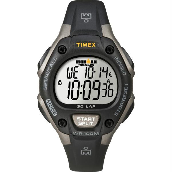 Timex Ironman Triathlon 30 Lap Mid Size Grey-Black