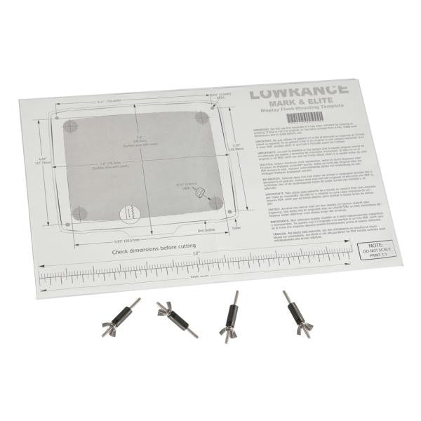 Lowrance Elite-Mark Flush Mount Kit 5" FM-ME5