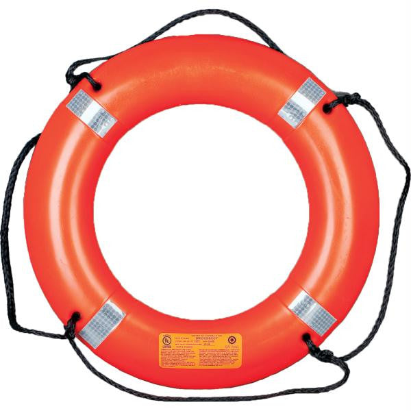 Mustang 30" Life Ring w-Tape - Orange