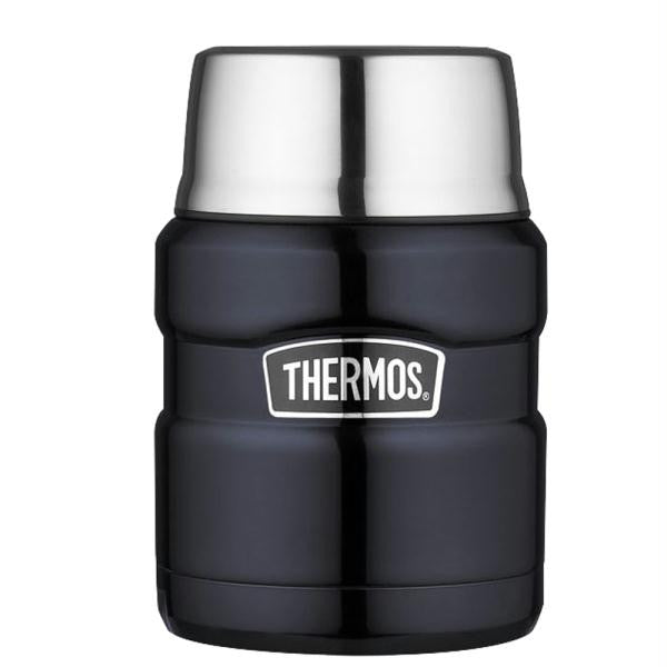 Thermos Stainless King™ Vacuum Insulated Food Jar - 16 oz. - Stainless Steel-Midnight Blue