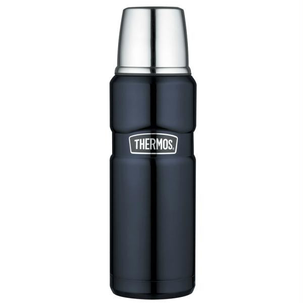 Thermos Stainless King™ Vacuum Insulated Beverage Bottle - 16 oz. - Stainless Steel-Midnight Blue