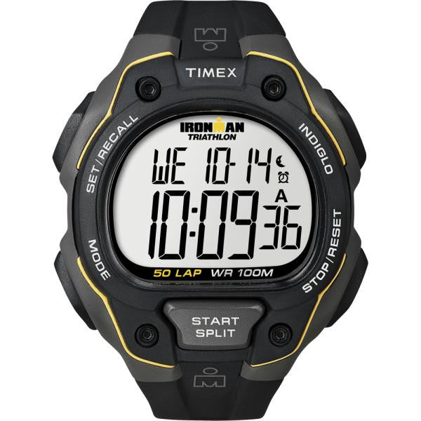 Timex Ironman 50 Lap Watch - Black-Yellow