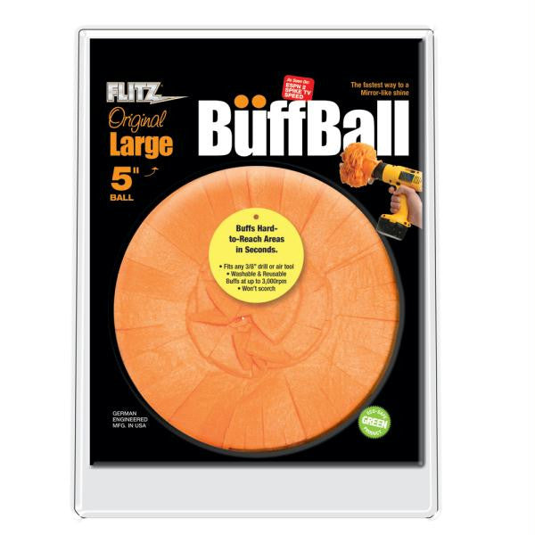 Flitz Buff Ball - Large 5" - Orange