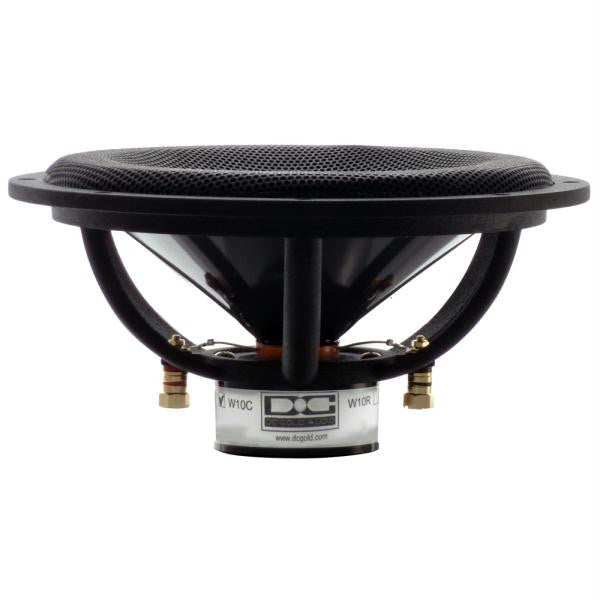 DC GOLD AUDIO W10C 2" X 10" Subwoofers (Pair) - Black - 10 OHM Parallel