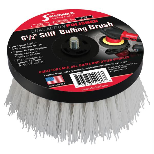 Shurhold 6-½" Stiff Brush f-Dual Action Polisher