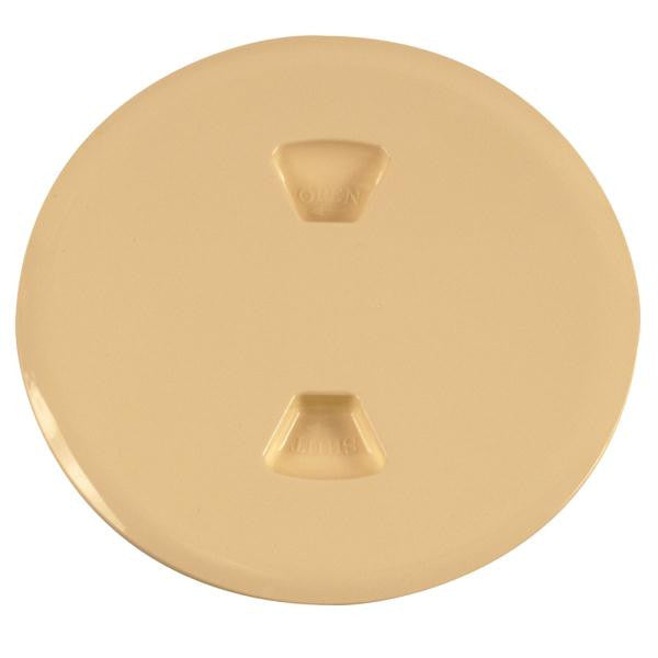 Beckson 5" Twist-Out Deck Plate - Beige