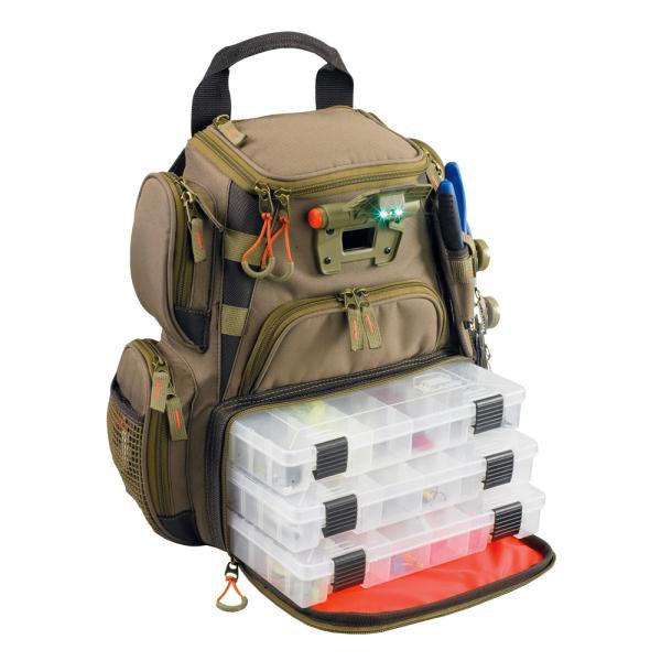 Wild River RECON Lighted Compact Tackle Backpack w-4 PT3500 Trays