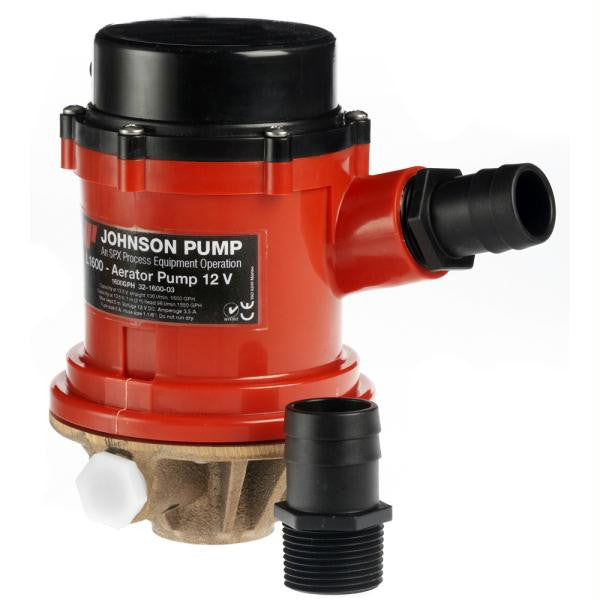 Johnson Pump Pro Series 1600 GPH Tournament Livewell-Baitwell Pump - 12V