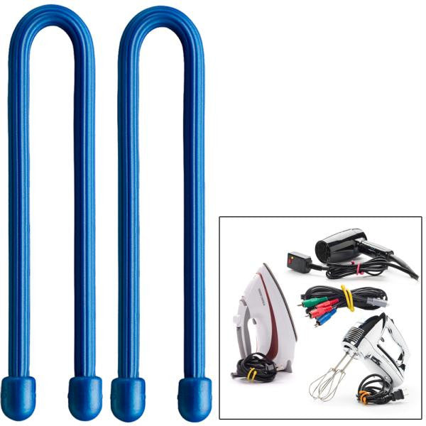 Nite Ize Gear Tie 6" - Blue 2 Pack