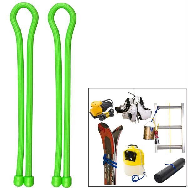 Nite Ize Gear Tie 24" - Lime Green 2 Pack