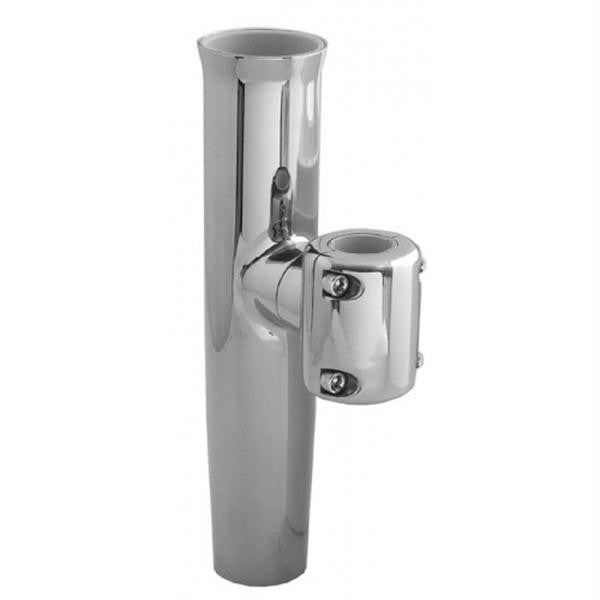 TACO Stainless Steel Clamp-On Adjustable Rod Holder - 1-1-16" & 1-5-16" O.D. (Pipe), 1-1-4" O.D. (Tube)