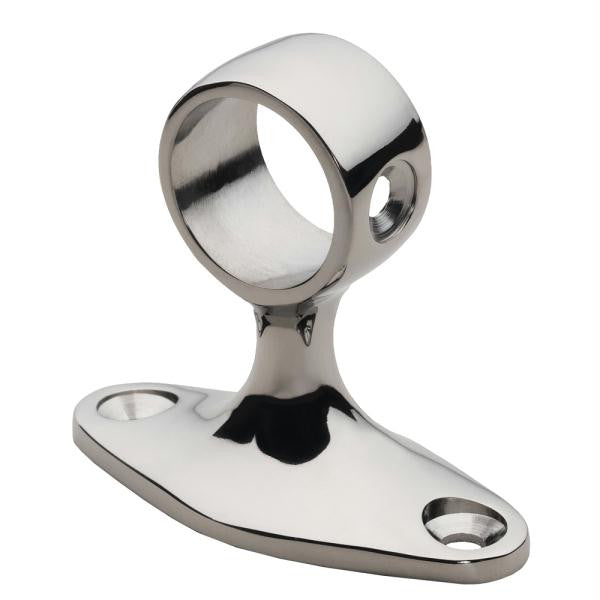 Whitecap 90° Handrail Stanchion - Center - 316 Stainless Steel - 7-8" Tube O.D.